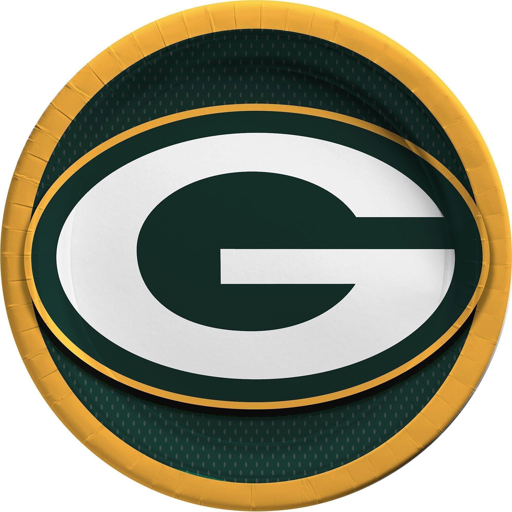 Green Bay Packers Party Supplies Pack for 18 Guests - Kit Includes Plates, Napkins, Table Cover, Cups & Cutlery